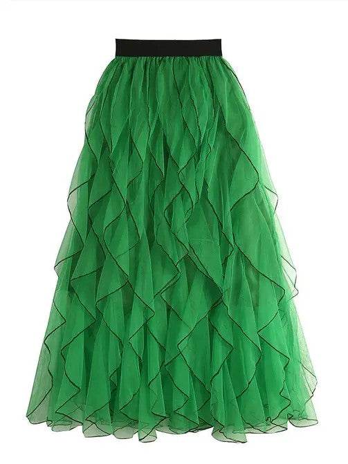 Ruffle midi skirt - Shop Style & More | Fresh Looks, Everyday Deals & Free Shipping