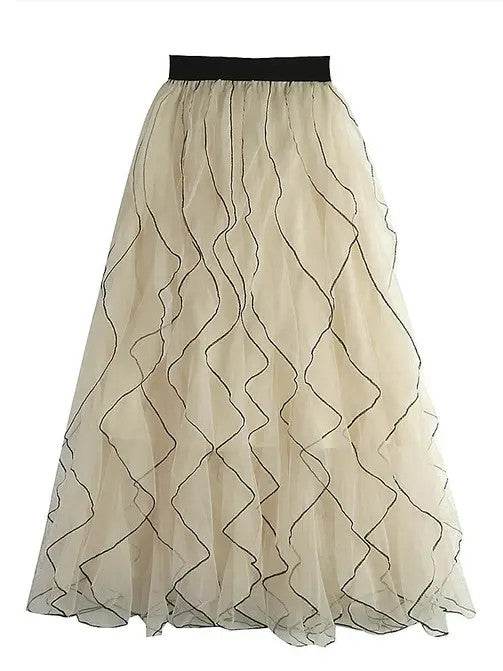 Ruffle midi skirt - Shop Style & More | Fresh Looks, Everyday Deals & Free Shipping
