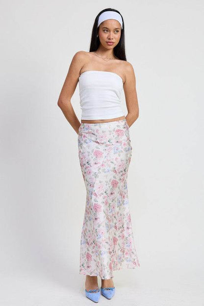 BIAS FLORAL MAXI SKIRT - Shop Style & More | Fresh Looks, Everyday Deals & Free Shipping