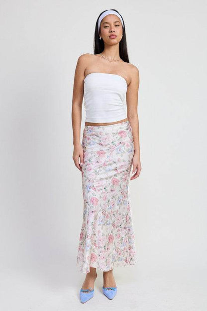 BIAS FLORAL MAXI SKIRT - Shop Style & More | Fresh Looks, Everyday Deals & Free Shipping
