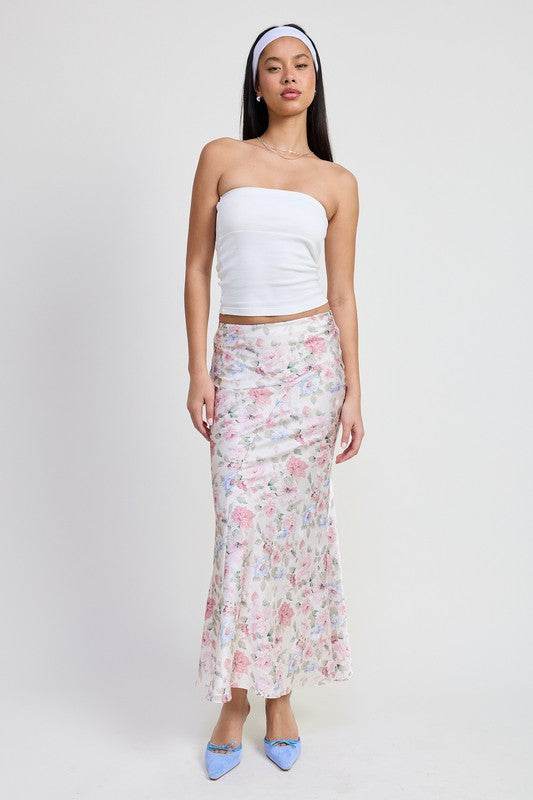 BIAS FLORAL MAXI SKIRT - Shop Style & More | Fresh Looks, Everyday Deals & Free Shipping