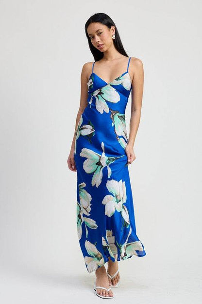 FLORAL BIAS MAXI DRESS - Shop Style & More | Fresh Looks, Everyday Deals & Free Shipping