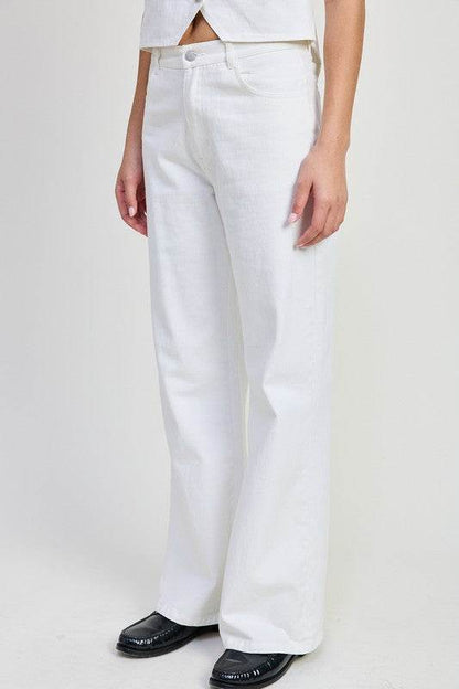 FOLDED FITTED DENIM PANTS - Shop Style & More | Fresh Looks, Everyday Deals & Free Shipping