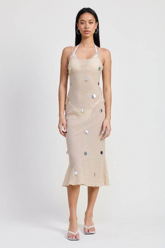 SQUARE NECK MIDI BIAS DRESS - Shop Style & More | Fresh Looks, Everyday Deals & Free Shipping
