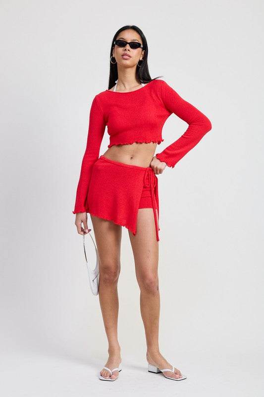 MINI WRAP SKORT - Shop Style & More | Fresh Looks, Everyday Deals & Free Shipping