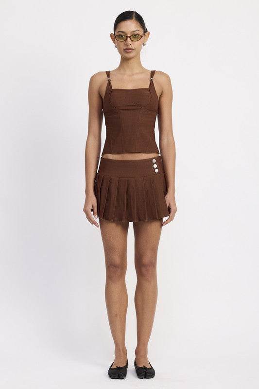 PLEATED MINI SKORT - Shop Style & More | Fresh Looks, Everyday Deals & Free Shipping