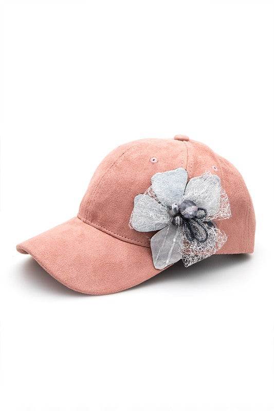 Beaded Flower Suede Fashion Cap - Shop Style & More | Fresh Looks, Everyday Deals & Free Shipping