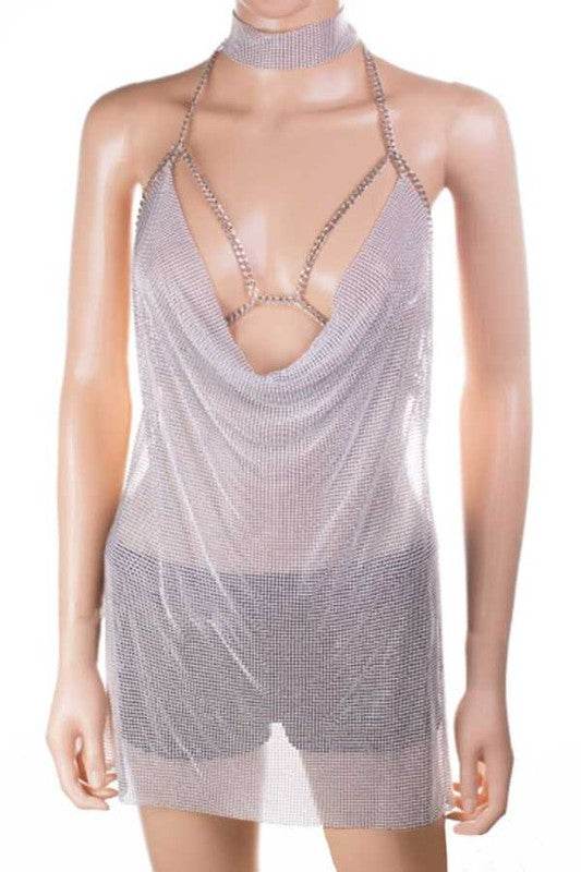 Mesh Metal Chain Mill Iconic Body Chain - Shop Style & More | Fresh Looks, Everyday Deals & Free Shipping