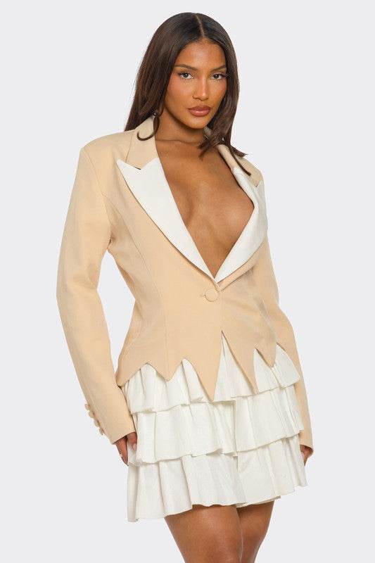 Two-Tone Blazer Dress - Shop Style & More | Fresh Looks, Everyday Deals & Free Shipping