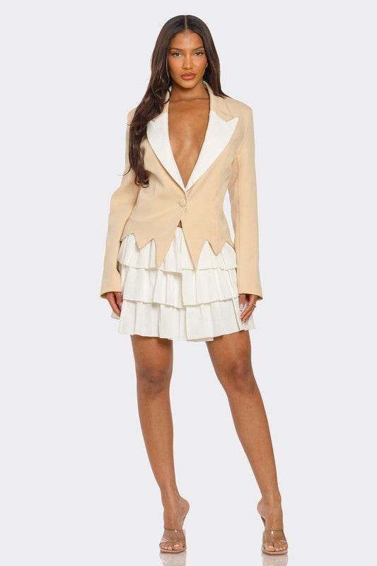 Two-Tone Blazer Dress - Shop Style & More | Fresh Looks, Everyday Deals & Free Shipping