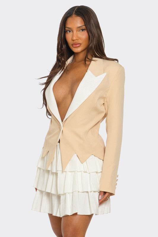 Two-Tone Blazer Dress - Shop Style & More | Fresh Looks, Everyday Deals & Free Shipping