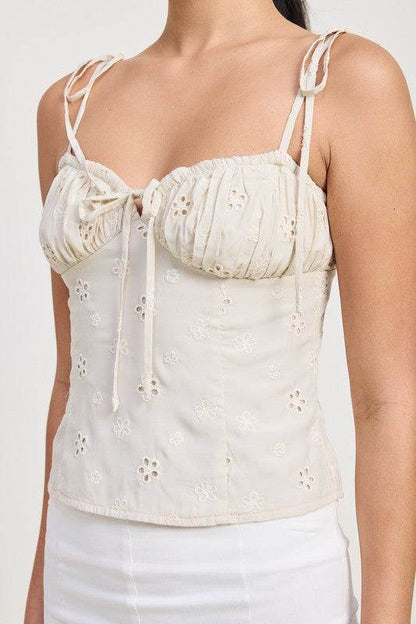 BUSTIER TOP WITH SHOULDER TIES - Shop Style & More | Fresh Looks, Everyday Deals & Free Shipping