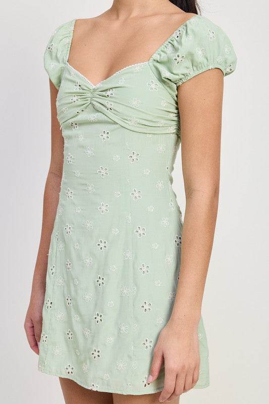 MIX MEDIA MINI RUCHED DRESS - Shop Style & More | Fresh Looks, Everyday Deals & Free Shipping
