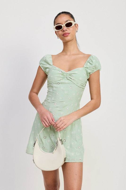 MIX MEDIA MINI RUCHED DRESS - Shop Style & More | Fresh Looks, Everyday Deals & Free Shipping