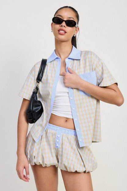 MIX MEDIA OVERSIZED SHIRT - Shop Style & More | Fresh Looks, Everyday Deals & Free Shipping