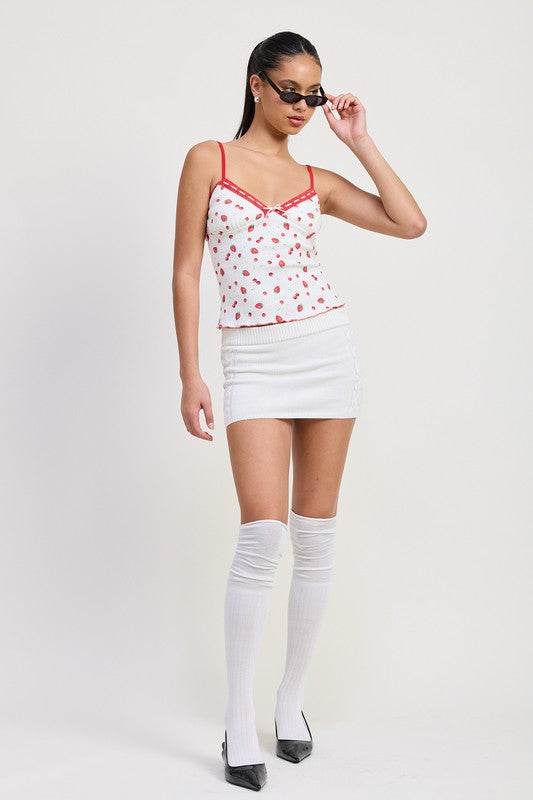 PRINTED JERSEY CAMI TOP - Shop Style & More | Fresh Looks, Everyday Deals & Free Shipping