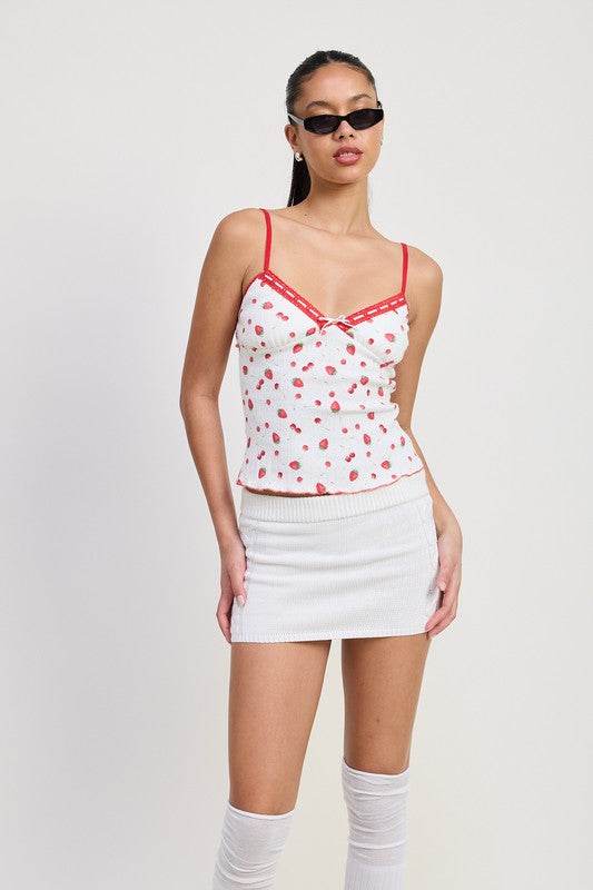 PRINTED JERSEY CAMI TOP - Shop Style & More | Fresh Looks, Everyday Deals & Free Shipping