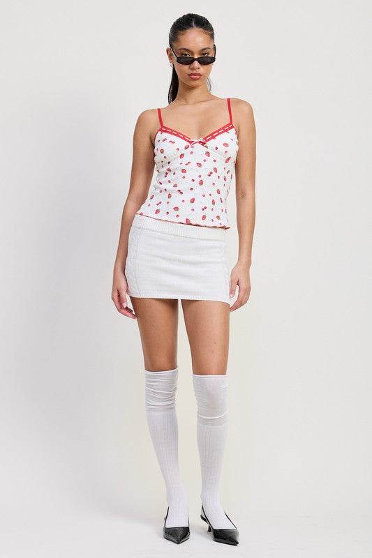 PRINTED JERSEY CAMI TOP - Shop Style & More | Fresh Looks, Everyday Deals & Free Shipping