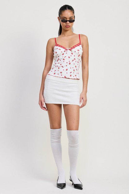PRINTED JERSEY CAMI TOP - Shop Style & More | Fresh Looks, Everyday Deals & Free Shipping