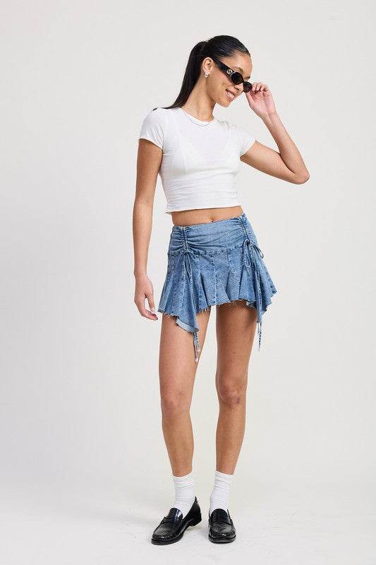 RUFFLE MINI SKIRT - Shop Style & More | Fresh Looks, Everyday Deals & Free Shipping