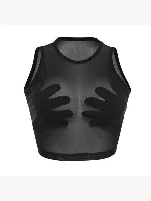 Mesh Crop top  - Shop Style & More | Fresh Looks, Everyday Deals & Free Shipping