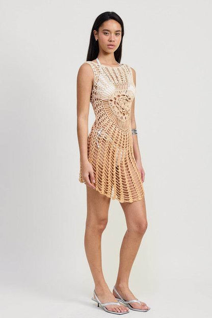CROCHET COVER UP DRESS WITH BACK CUT OUT - Shop Style & More | Fresh Looks, Everyday Deals & Free Shipping