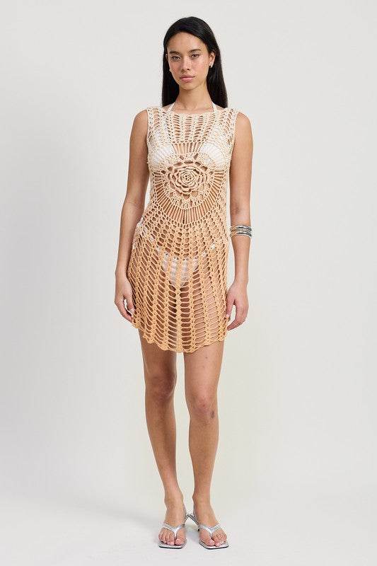 CROCHET COVER UP DRESS WITH BACK CUT OUT - Shop Style & More | Fresh Looks, Everyday Deals & Free Shipping