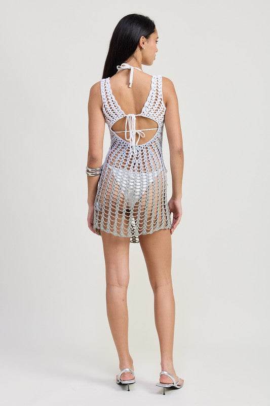 CROCHET COVER UP DRESS WITH BACK CUT OUT - Shop Style & More | Fresh Looks, Everyday Deals & Free Shipping