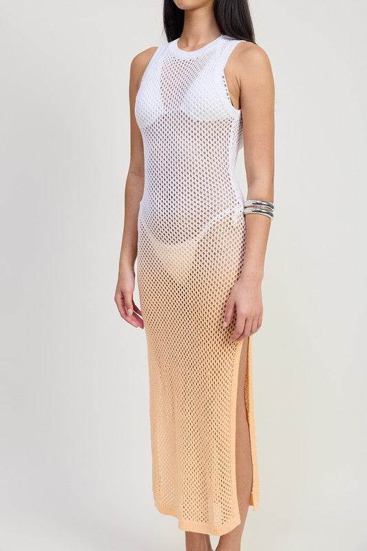 CROCHET MAXI DRESS WITH OPEN BACK - Shop Style & More | Fresh Looks, Everyday Deals & Free Shipping