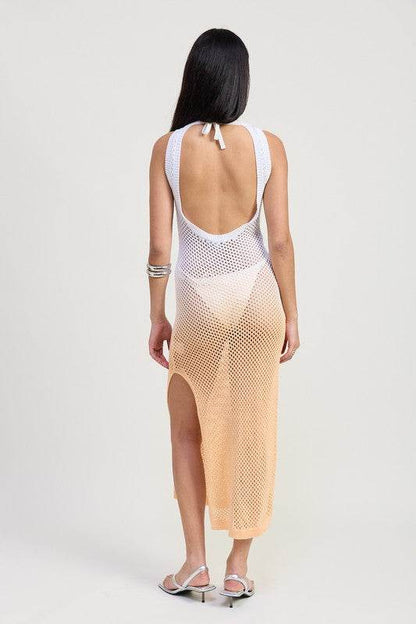 CROCHET MAXI DRESS WITH OPEN BACK - Shop Style & More | Fresh Looks, Everyday Deals & Free Shipping