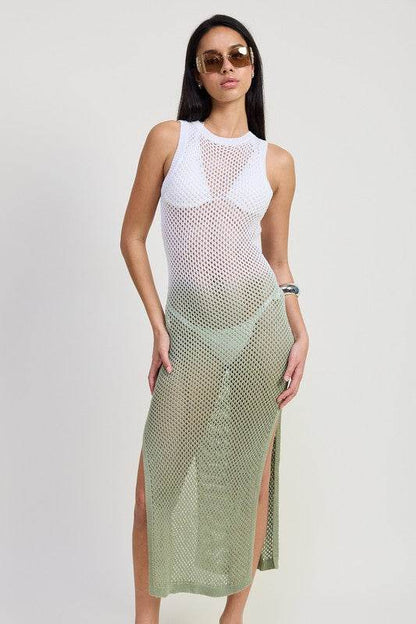 CROCHET MAXI DRESS WITH OPEN BACK - Shop Style & More | Fresh Looks, Everyday Deals & Free Shipping
