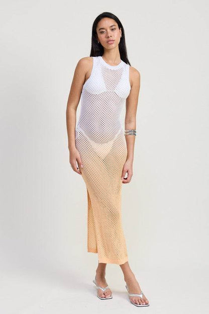 CROCHET MAXI DRESS WITH OPEN BACK - Shop Style & More | Fresh Looks, Everyday Deals & Free Shipping