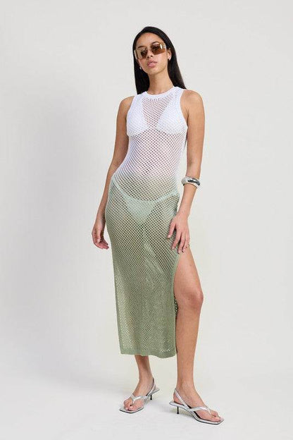 CROCHET MAXI DRESS WITH OPEN BACK - Shop Style & More | Fresh Looks, Everyday Deals & Free Shipping