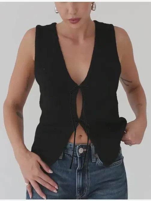Tie front tank top - Shop Style & More | Fresh Looks, Everyday Deals & Free Shipping