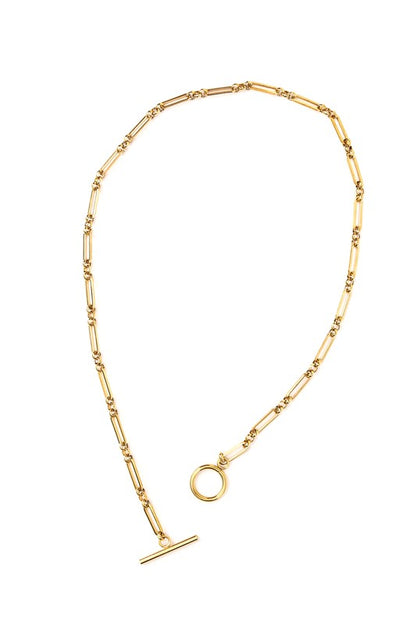 18K STAINLESS STEEL TOGGLE CHAIN NECKLACE Jewelry - Necklace