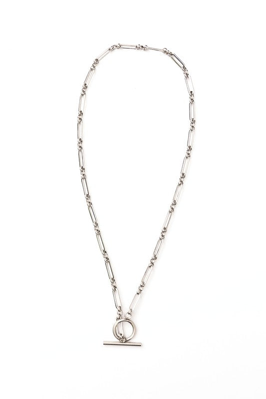 18K STAINLESS STEEL TOGGLE CHAIN NECKLACE Jewelry - Necklace
