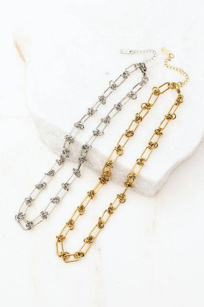 18K STAINLESS STEEL BARBED WIRE CHAIN NECKLACE - Shop Style & More | Fresh Looks, Everyday Deals & Free Shipping