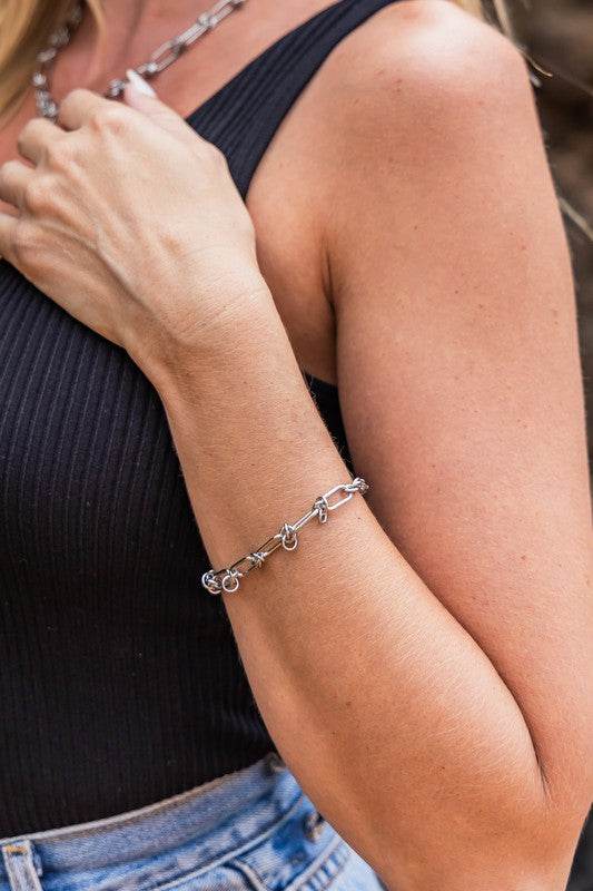 18K STAINLESS STEEL BARBED WIRE CHAIN BRACELET - Shop Style & More | Fresh Looks, Everyday Deals & Free Shipping