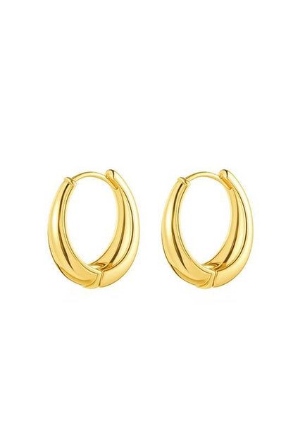 14K STAINLESS STEEL EVERYDAY HUGGIE EARRINGS - Shop Style & More | Fresh Looks, Everyday Deals & Free Shipping