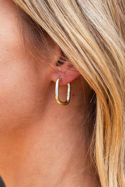 14K STAINLESS STEEL EVERYDAY HUGGIE EARRINGS - Shop Style & More | Fresh Looks, Everyday Deals & Free Shipping