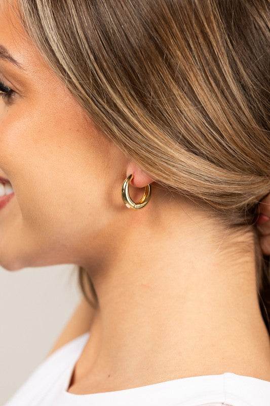 14K STAINLESS STEEL EVERYDAY HUGGIE EARRINGS - Shop Style & More | Fresh Looks, Everyday Deals & Free Shipping