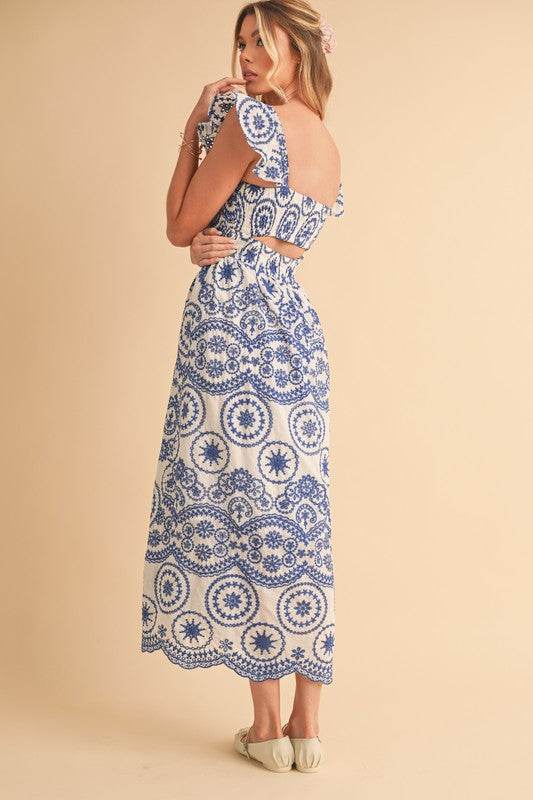 Barb Embroidered Maxi Sundress - Shop Style & More | Fresh Looks, Everyday Deals & Free Shipping