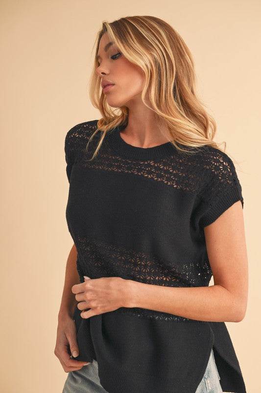 Ameena Open Stitch Mesh Tank - Shop Style & More | Fresh Looks, Everyday Deals & Free Shipping