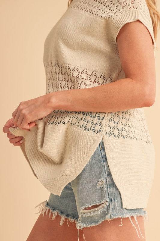Ameena Open Stitch Mesh Tank - Shop Style & More | Fresh Looks, Everyday Deals & Free Shipping