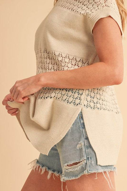 Ameena Open Stitch Mesh Tank - Shop Style & More | Fresh Looks, Everyday Deals & Free Shipping