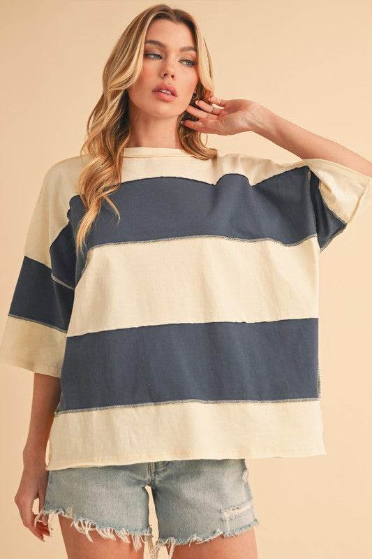 Polly Color Block Top - Shop Style & More | Fresh Looks, Everyday Deals & Free Shipping