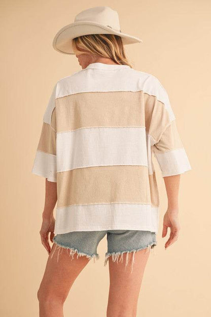 Polly Color Block Top - Shop Style & More | Fresh Looks, Everyday Deals & Free Shipping