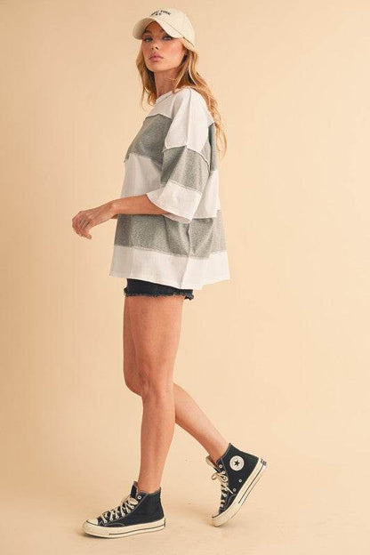 Polly Color Block Top - Shop Style & More | Fresh Looks, Everyday Deals & Free Shipping