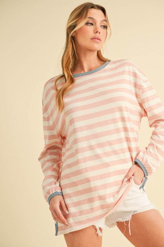 Onida Stripe Top - Shop Style & More | Fresh Looks, Everyday Deals & Free Shipping
