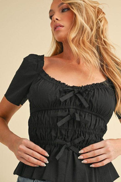 Petra Bow Top - Shop Style & More | Fresh Looks, Everyday Deals & Free Shipping